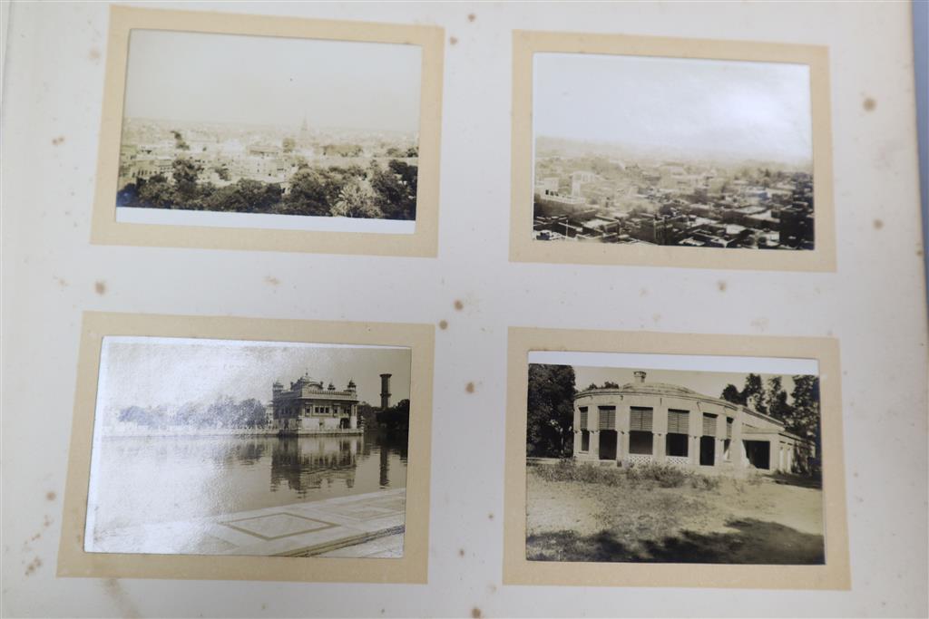 Two photo albums, India 1918 and 1919 and another, domestic 1916